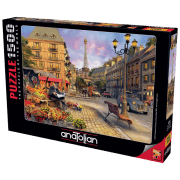 Пазл 2D Anatolian Paris Street Life (A4542) Количество деталей: 1500, Рекомендуемый возраст: 12+