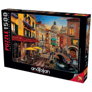 Пазл 2D Anatolian Canal Cafe Venice (A4553) Количество деталей: 1500, Рекомендуемый возраст: 12+
