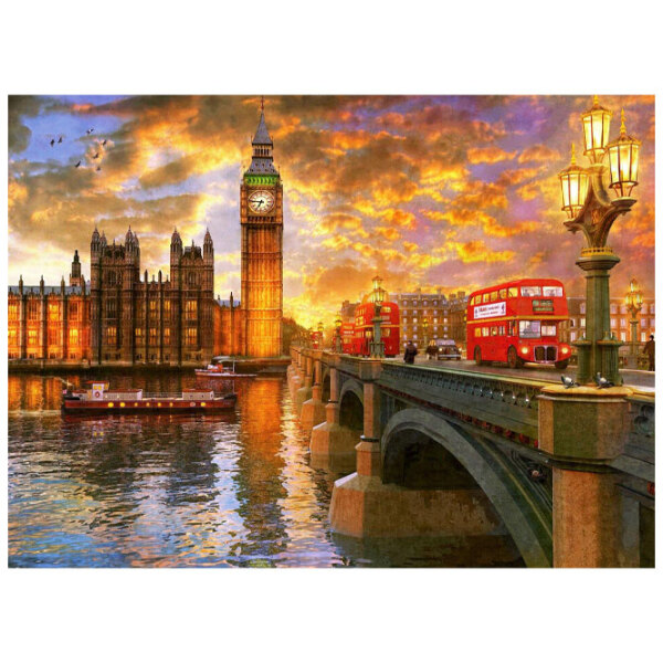 Пазл 2D Anatolian Westminster Sunset (A1023) Количество деталей: 1000, Рекомендуемый возраст: 12+ photo 2