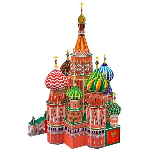 Puzzle 3D CubicFun St. Basils Cathedral (MC093h) Numărul de piese: 214, V&acirc;rsta recomandată: 6+ photo 4