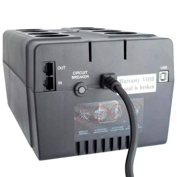 ИБП PowerCom CUB-850E (510/ 850) Черный  photo 4