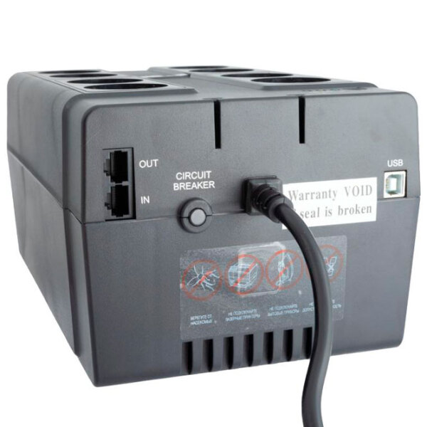 ИБП PowerCom CUB-1000E (550/ 1000) Черный  photo 3