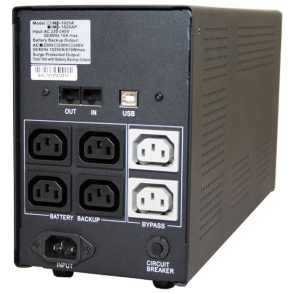ИБП PowerCom Imperial IMD-1200AP (720/ 1200) Черный  photo 5