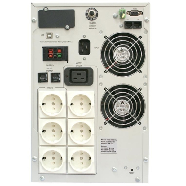 ИБП PowerCom VGD-2000A RM (1400/ 2000) Белый  photo 3