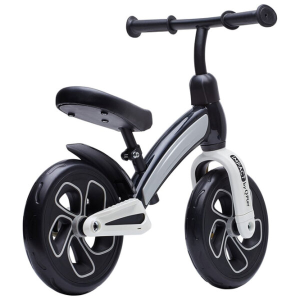 Bicicletă fără pedale Qplay Impact Eva 12" Black Gray Metal / Pentru copii photo 1