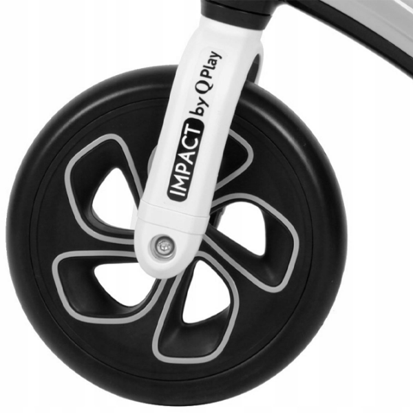 Bicicletă fără pedale Qplay Impact Eva 12" Black Gray Metal / Pentru copii photo 3