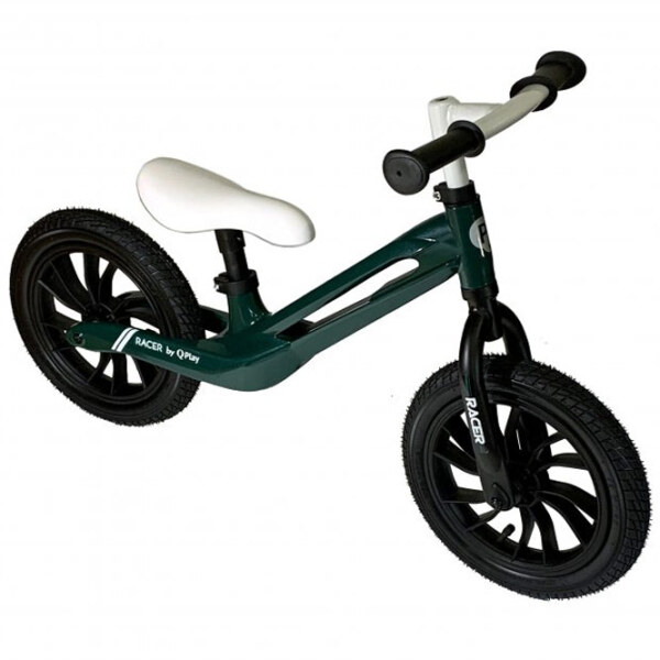 Bicicletă fără pedale Qplay Racer 12" Gray White Aluminiu / Pentru copii photo 2
