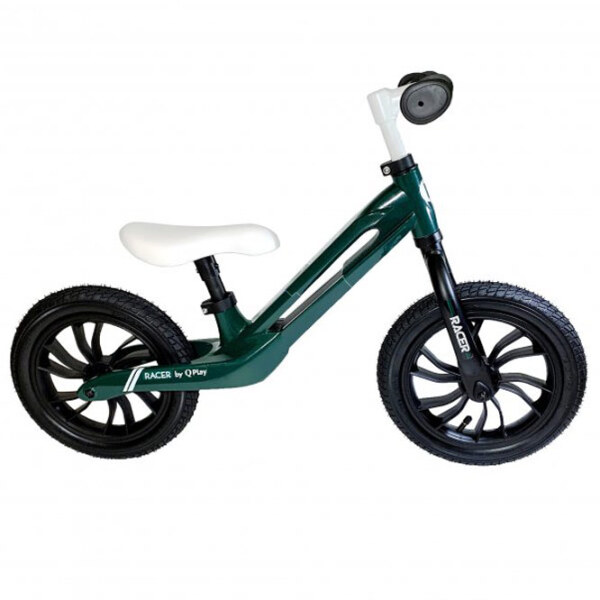 Bicicletă fără pedale Qplay Racer 12" Gray White Aluminiu / Pentru copii photo 4