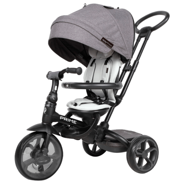 Triciclu Qplay Prime Gray Metal/ Pentru copii photo 1
