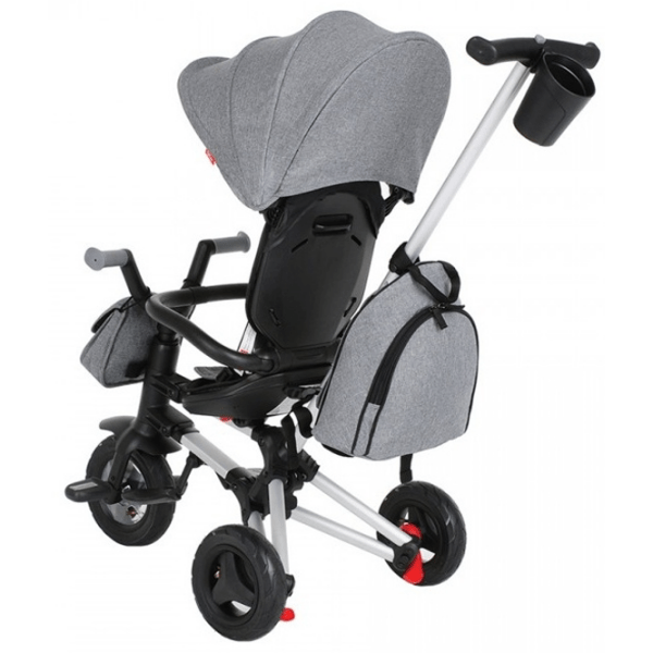 Triciclu Qplay Nova Plus Air Gray Aluminiu/ Pentru copii photo 3