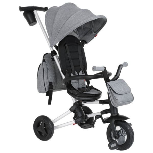 Triciclu Qplay Nova Plus Air Gray Aluminiu/ Pentru copii photo 4