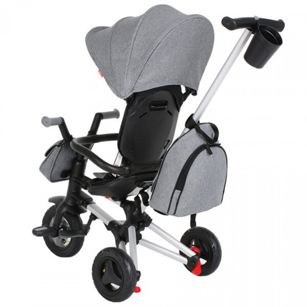 Triciclu Qplay Nova Plus Air Gray Aluminiu/ Pentru copii photo 5
