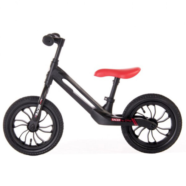 Bicicletă fără pedale Qplay Racer 12" Black Orange Aluminiu / Pentru copii photo 1