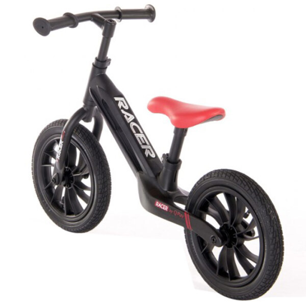 Bicicletă fără pedale Qplay Racer 12" Black Orange Aluminiu / Pentru copii photo 2