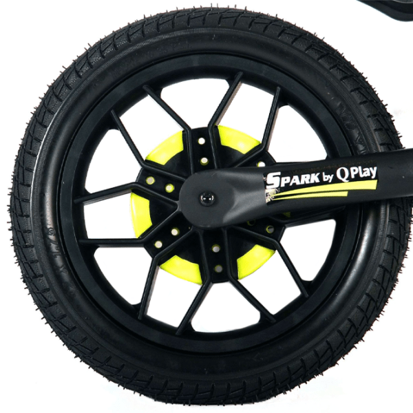 Bicicletă fără pedale Qplay Spark 12" Green Black Oțel / Pentru copii photo 3