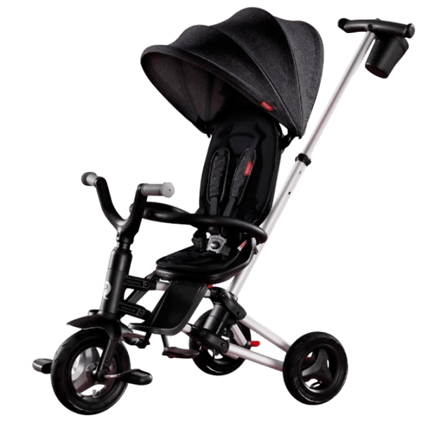 Triciclu Qplay Nova Air Black Metal/ Pentru copii photo 1