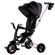 Triciclu Qplay Nova Air Black Metal/ Pentru copii