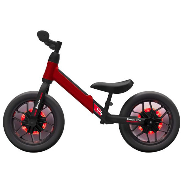 Bicicletă fără pedale Qplay Spark 12" Red Black Oțel / Pentru copii photo 2