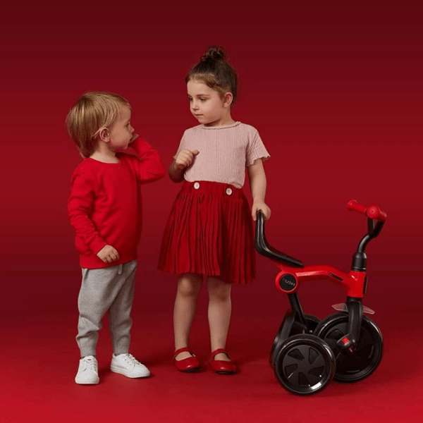 Triciclu Qplay Ant Plus Gray Oțel/ Pentru copii photo 8