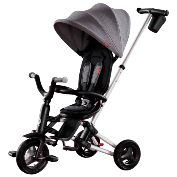 Triciclu Qplay Nova Air Gray Metal/ Pentru copii photo 1