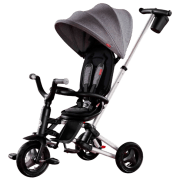 Triciclu Qplay Nova Air Gray Metal/ Pentru copii