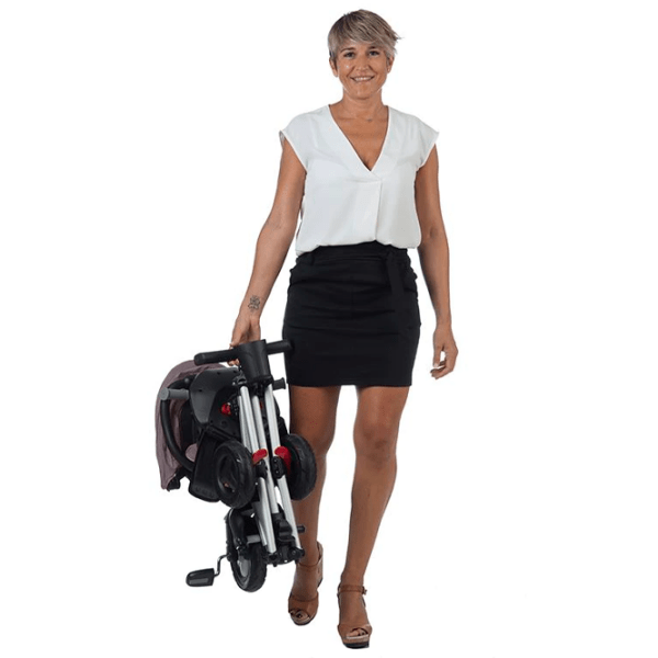 Triciclu Qplay Nova Air Gray Metal/ Pentru copii photo 5
