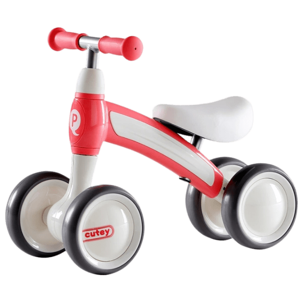Tricicletă fără pedale Qplay Cutey 12" Pink White Metal / Pentru copii photo 1
