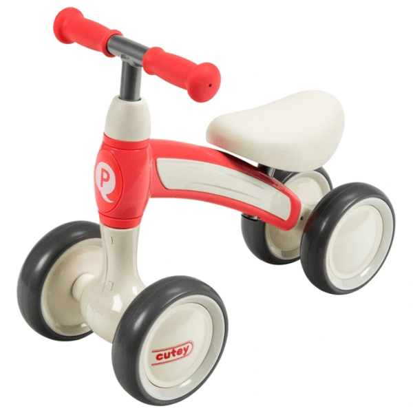 Tricicletă fără pedale Qplay Cutey 12" Pink White Metal / Pentru copii photo 3