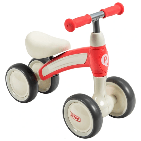 Tricicletă fără pedale Qplay Cutey 12" Pink White Metal / Pentru copii photo 5