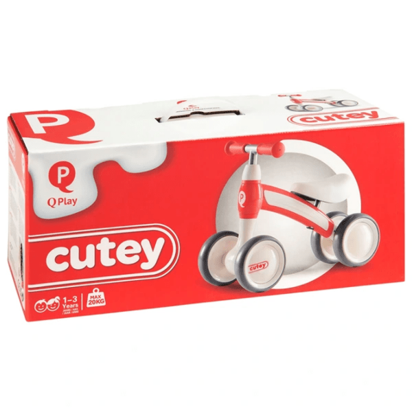 Tricicletă fără pedale Qplay Cutey 12" Pink White Metal / Pentru copii photo 8
