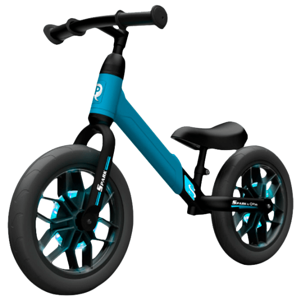 Bicicletă fără pedale Qplay Spark 12" Blue Black Oțel / Pentru copii photo 1