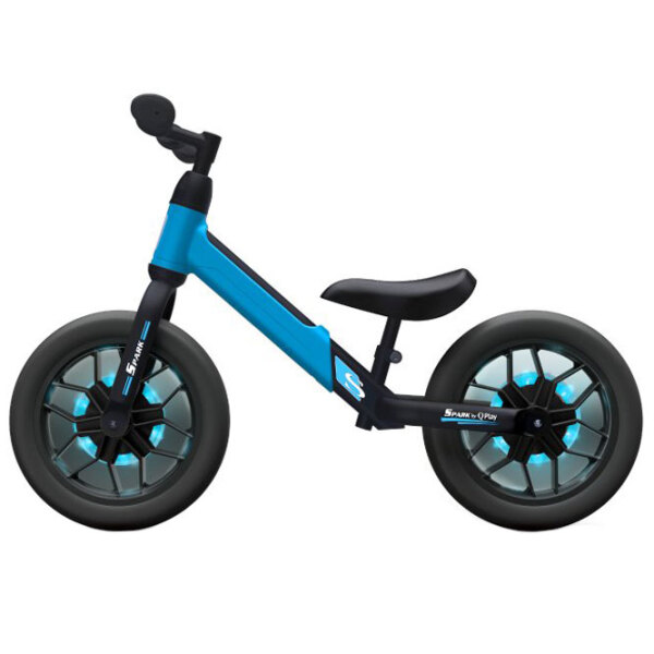 Bicicletă fără pedale Qplay Spark 12" Blue Black Oțel / Pentru copii photo 2