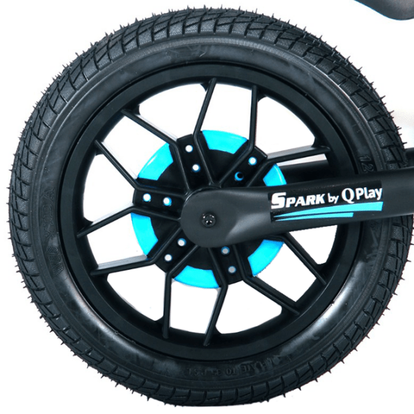 Bicicletă fără pedale Qplay Spark 12" Blue Black Oțel / Pentru copii photo 3