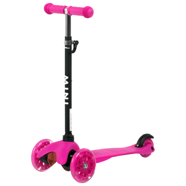 Trotinetă pentru copii cu trei roți Lorelli Mini (10390010004) Pink 3 ani, 20 kg, Din plastic cu silicon photo 1