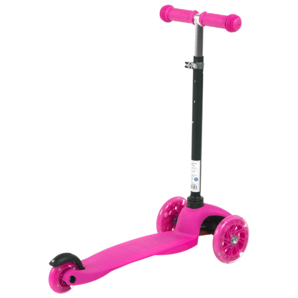 Trotinetă pentru copii cu trei roți Lorelli Mini (10390010004) Pink 3 ani, 20 kg, Din plastic cu silicon photo 3