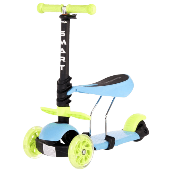 Детский трёхколёсный самокат Lorelli SMART (10390020006) Синий 3 года, 20 кг, Пластиковые с силиконом photo 1