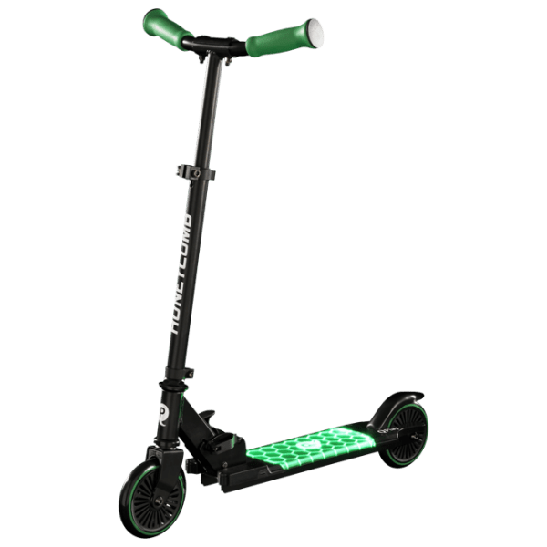 Trotinetă pentru copii cu două roți Qplay Honeycomb (185196) Green 5 ani, 50 kg, Din PU photo 1
