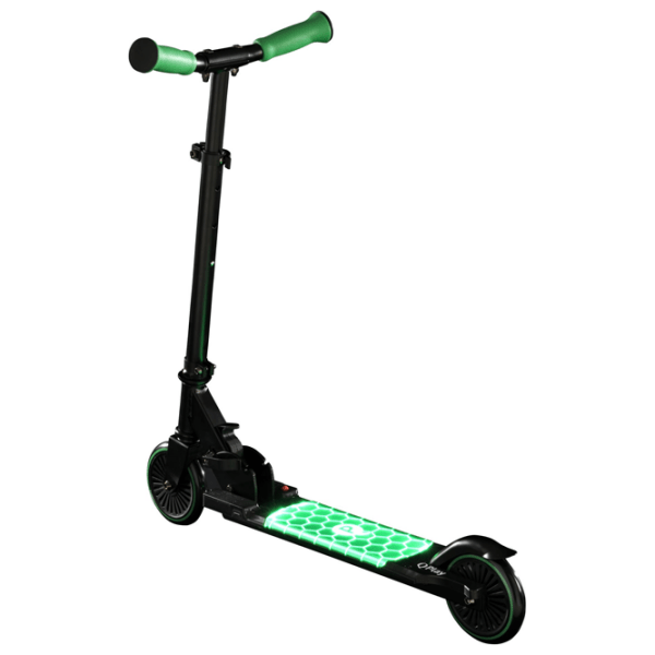 Trotinetă pentru copii cu două roți Qplay Honeycomb (185196) Green 5 ani, 50 kg, Din PU photo 3