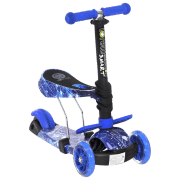 Детский трёхколёсный самокат Lorelli SMART (10390020012) Синий 3 года, 20 кг, Пластиковые с силиконом