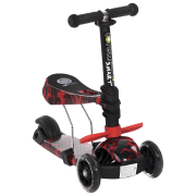Trotinetă pentru copii cu trei roți Lorelli SMART (10390020013) Red 3 ani, 20 kg, Din plastic cu silicon