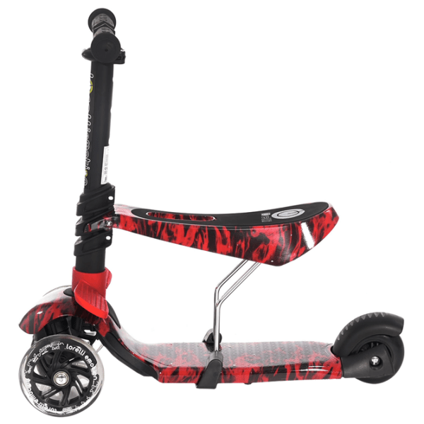 Trotinetă pentru copii cu trei roți Lorelli SMART (10390020013) Red 3 ani, 20 kg, Din plastic cu silicon photo 2