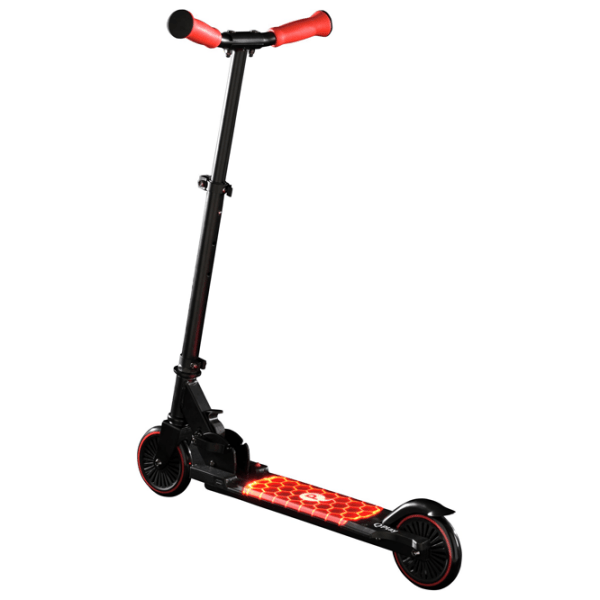 Trotinetă pentru copii cu două roți Qplay Honeycomb (185172) Red 5 ani, 50 kg, Din PU photo 3