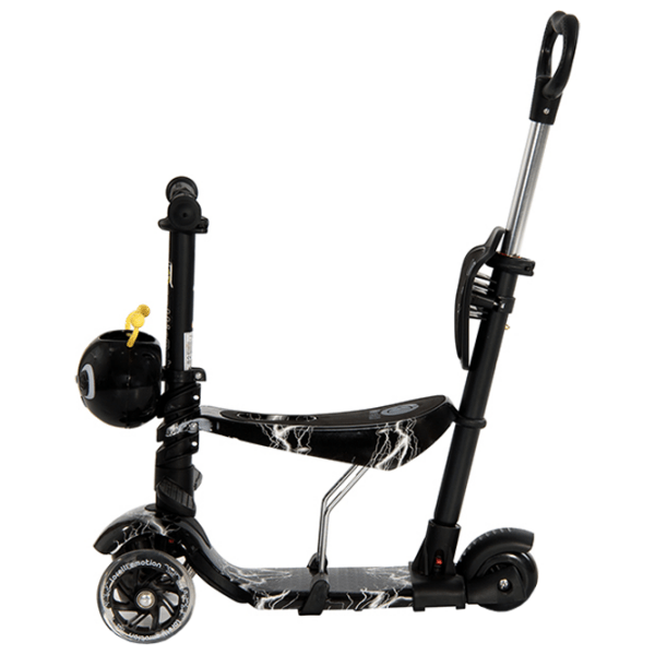 Trotinetă pentru copii cu trei roți Lorelli Smart Plus (10390020015) Black 3 ani, 20 kg, Din plastic cu silicon photo 2