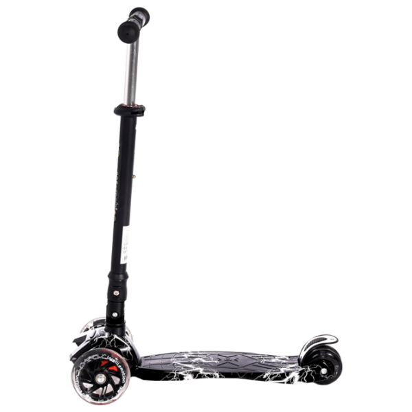 Trotinetă pentru copii cu trei roți Lorelli Rapid (10390040015) Black 5 ani, 50 kg, Din plastic cu silicon photo 2
