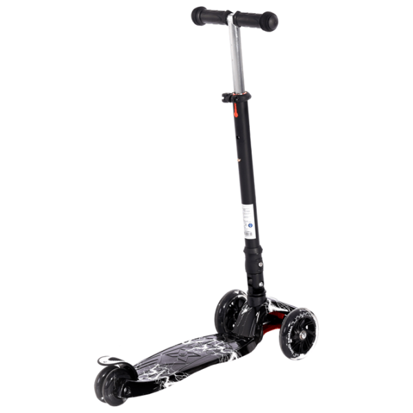 Trotinetă pentru copii cu trei roți Lorelli Rapid (10390040015) Black 5 ani, 50 kg, Din plastic cu silicon photo 3