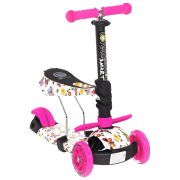Детский трёхколёсный самокат Lorelli Smart (10390020011) Pink 3 года, 20 кг, Пластиковые с силиконом