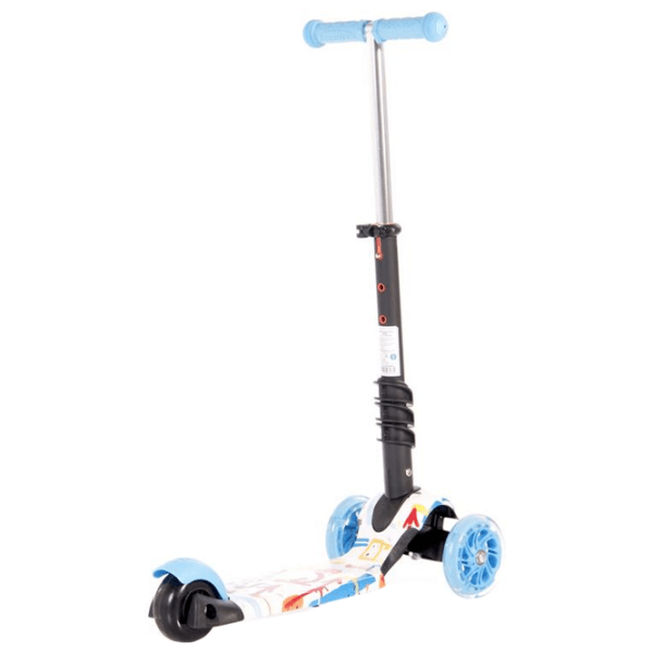 Trotinetă pentru copii cu trei roți Lorelli SMART (10390020003) Tracery 3 ani, 20 kg, Din plastic cu silicon photo 3