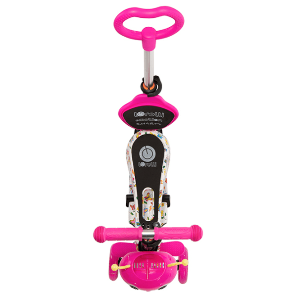 Trotinetă pentru copii cu trei roți Lorelli Smart Plus (10390020011) Pink 3 ani, 20 kg, Din plastic cu silicon photo 4