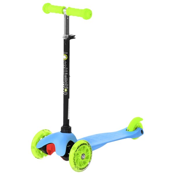 Trotinetă pentru copii cu trei roți Lorelli Mini (10390010006) Blue 3 ani, 20 kg, Din plastic cu silicon photo 1