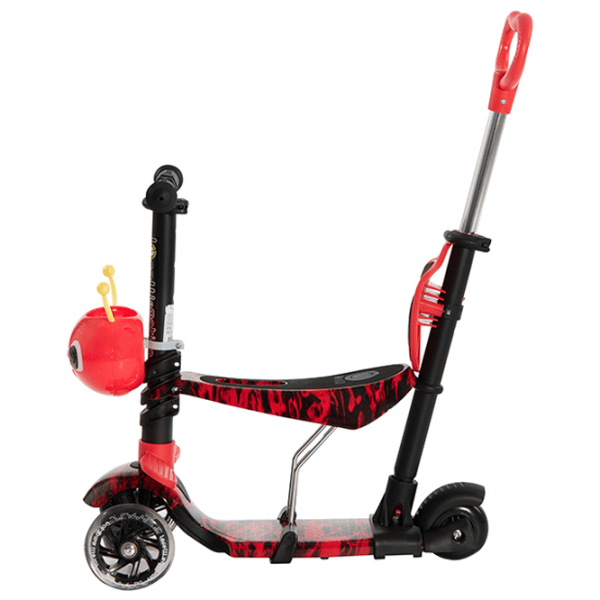 Trotinetă pentru copii cu trei roți Lorelli Smart Plus (10390020013) Red 3 ani, 20 kg, Din plastic cu silicon photo 2